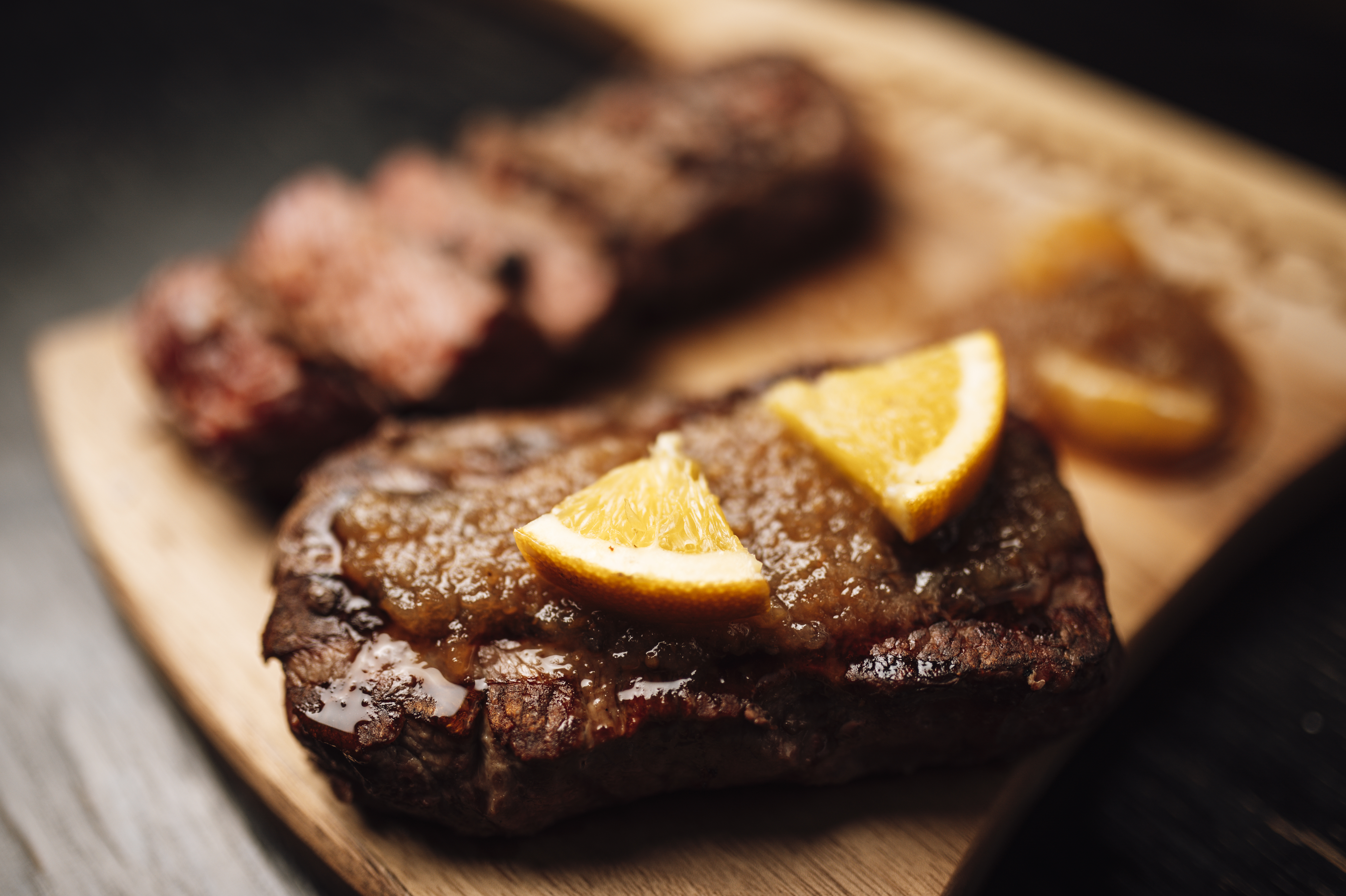 Grilled steak — Sam Snead's American menu