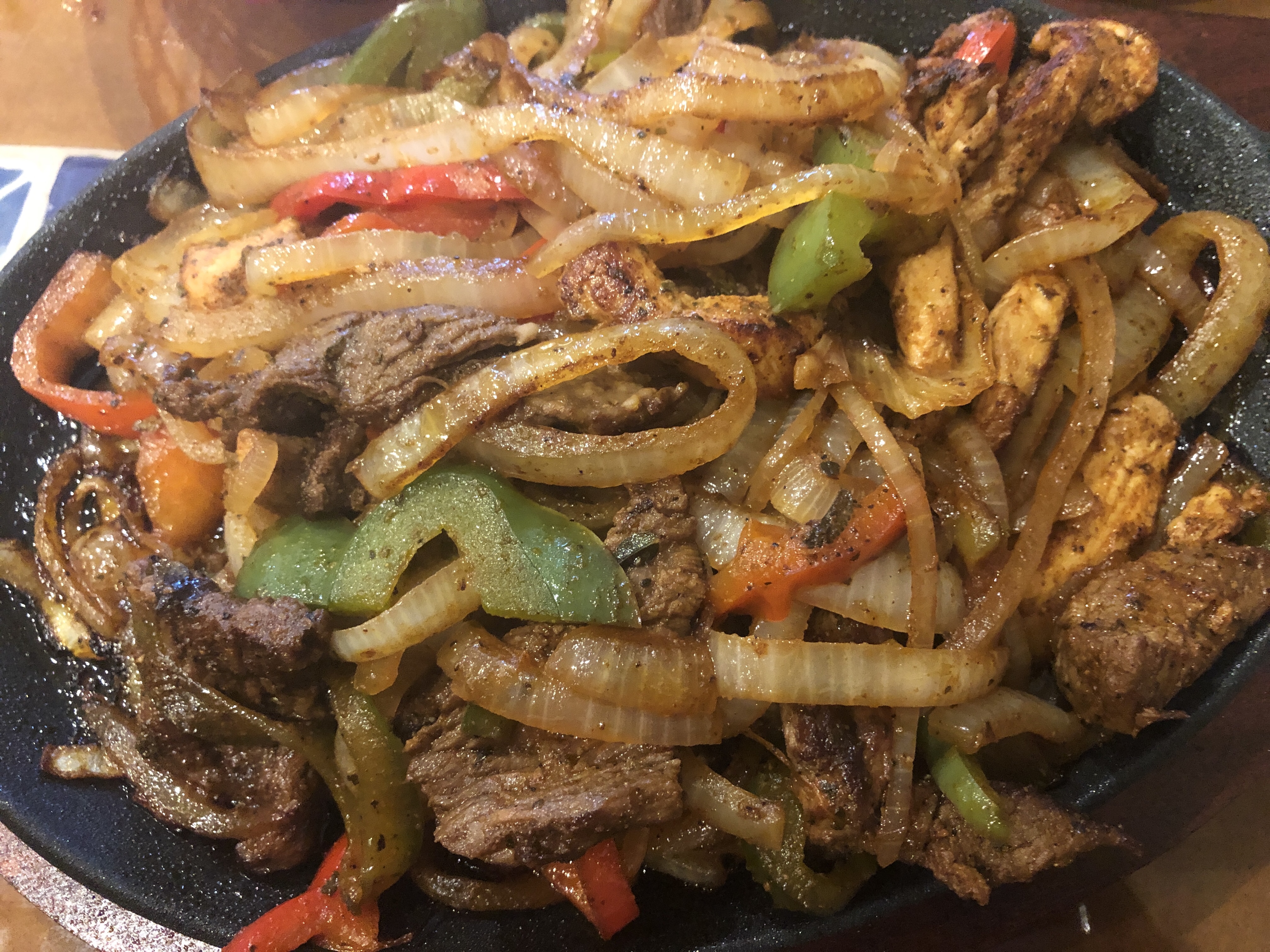 Steak fajitas — Mark O'Meara's Asian-American fusion menu