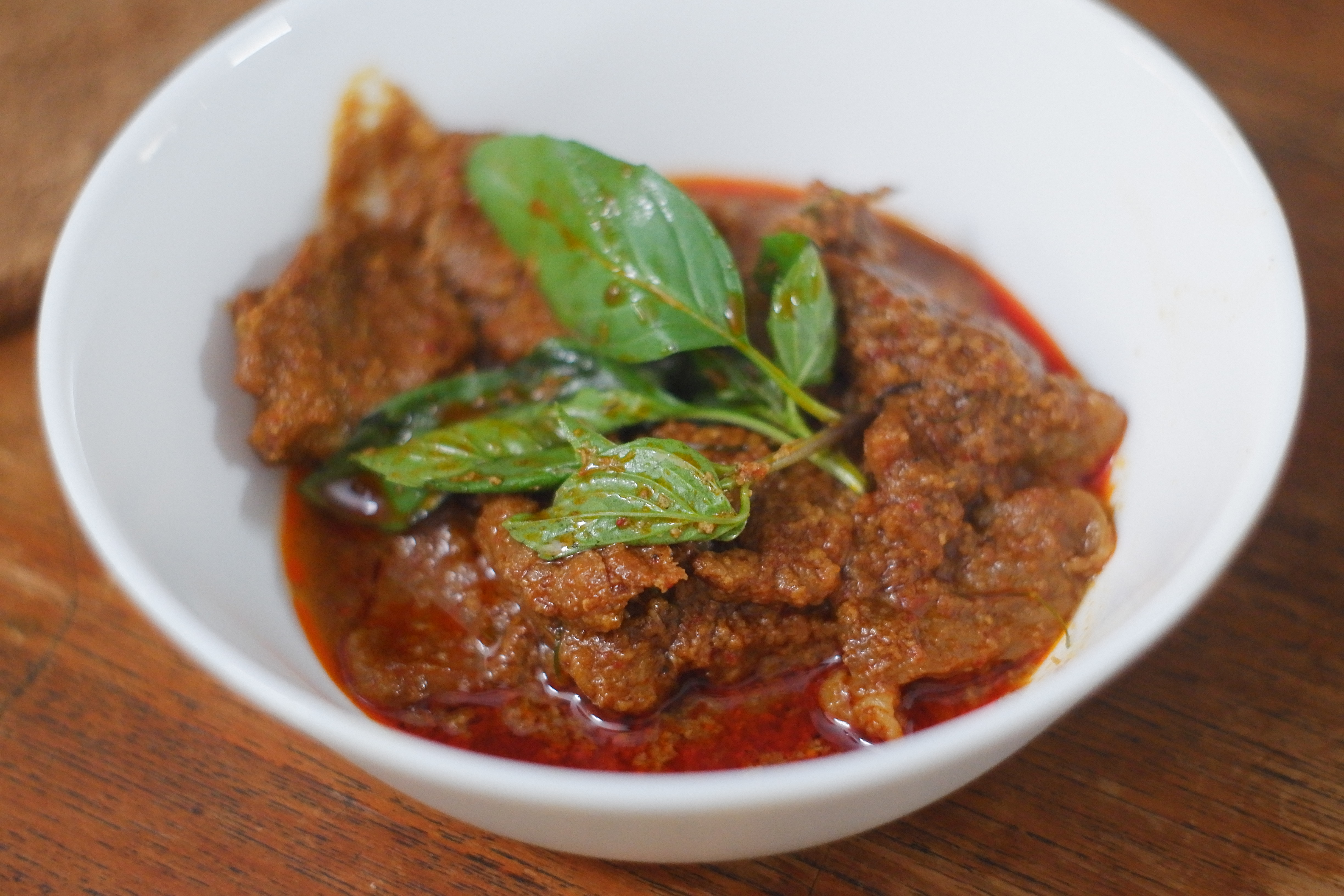 Panang curry — Vijay Singh's Thai-inspired menu