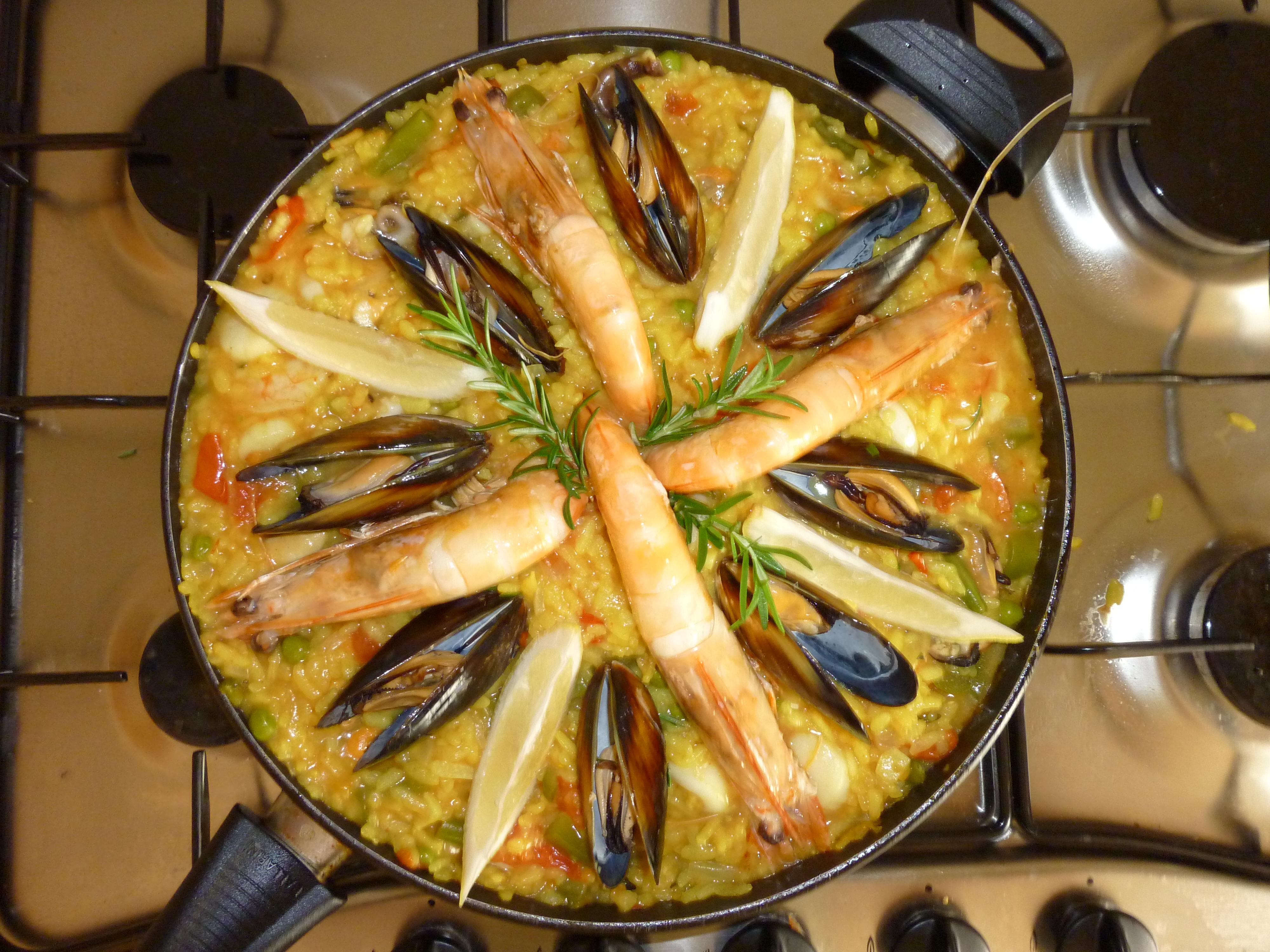 Seafood paella — Mickelson's Spanish tribute menu