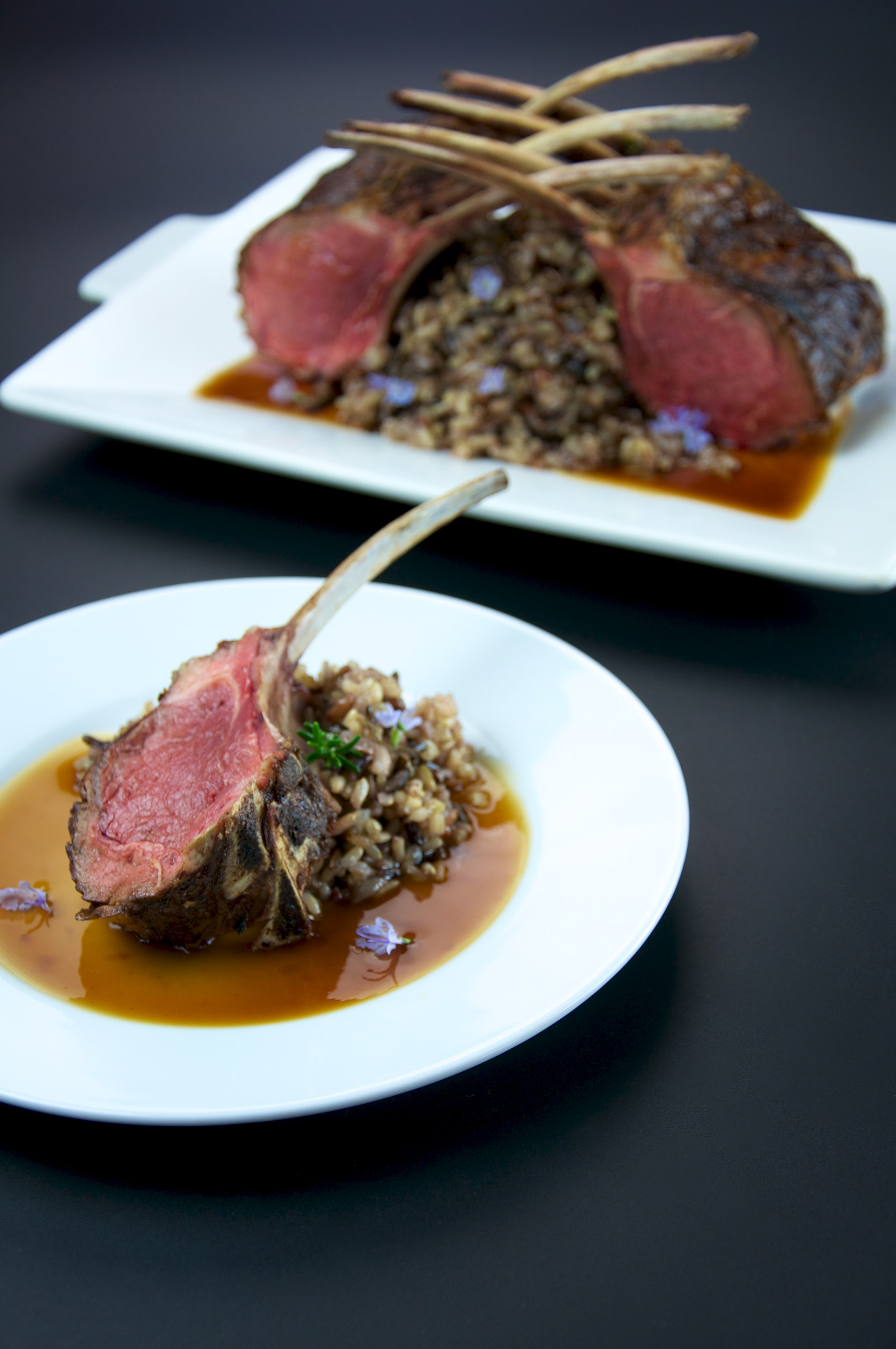 Herb-roasted rack of lamb — Scott's Australian menu