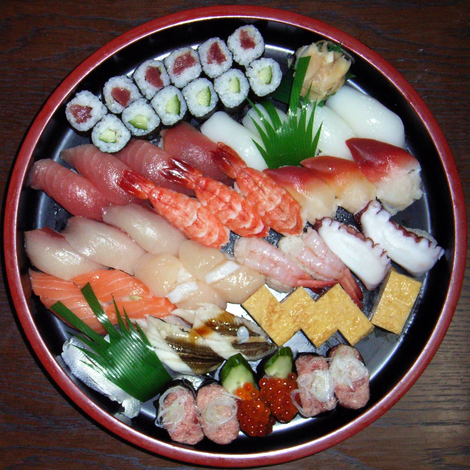 Sushi and sashimi platter — Matsuyama's Japanese menu